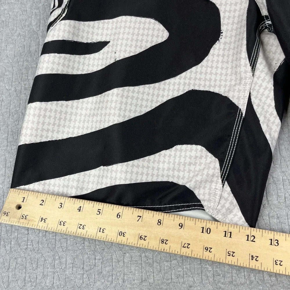 Vintage Rip Curl Boardshorts Men 38 Fits 36 Taylor Knox Skull Zebra Houndstooth